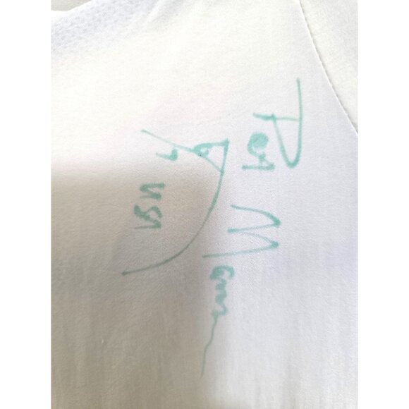 VTG Brooks Y2K Team Washington 90S Yellow & White Jacket Medium Lightweight Wind - Picture 7 of 9